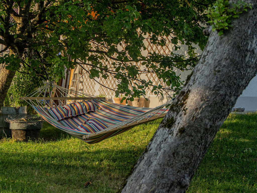 Hängematte im Garten